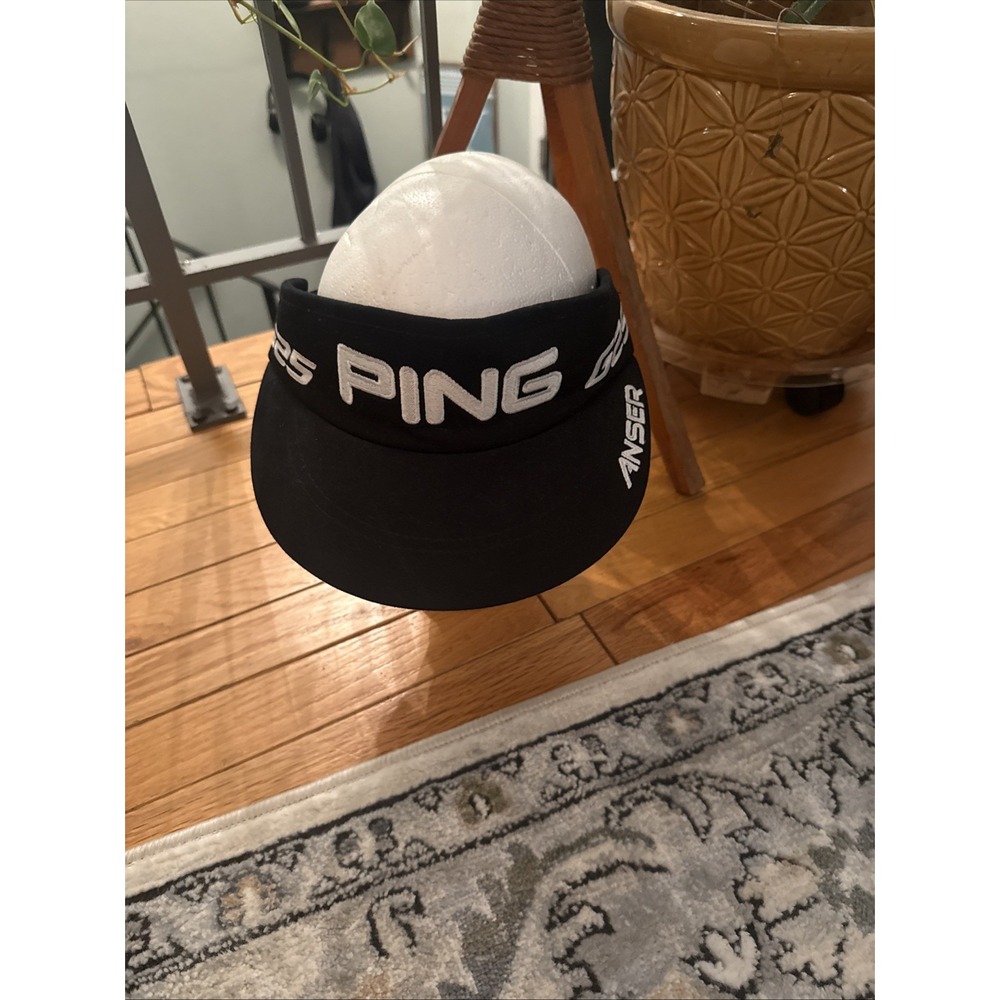 PING Golf G25 Anser Bubba Black White Embroidery Crown Visors Adjustable Closure